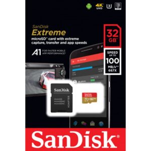 Extreme microSDHC 32GB+SD Adap+RescPro