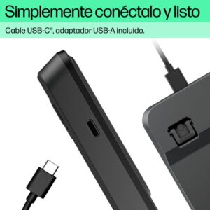 HP Teclado con cable 400 retroiluminado