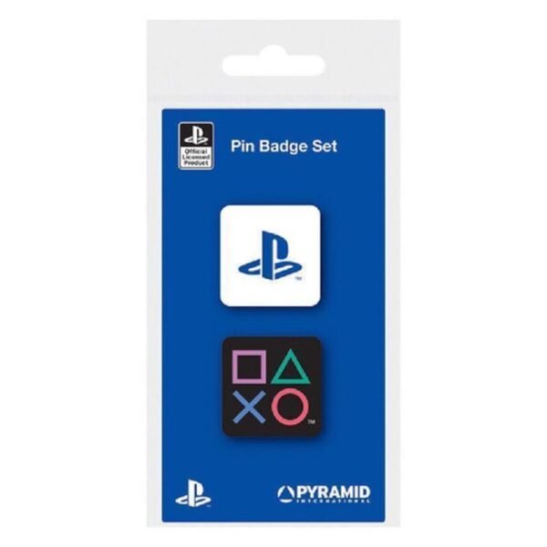 JUEGO DE PINES ESMALTADOS PLAYSTATION FORMAS PYRAMID PBE5607