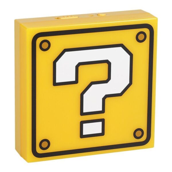 LÁMPARA QUESTION BLOCK DE SUPER MARIO 19 CM PALADONE PP11595NN