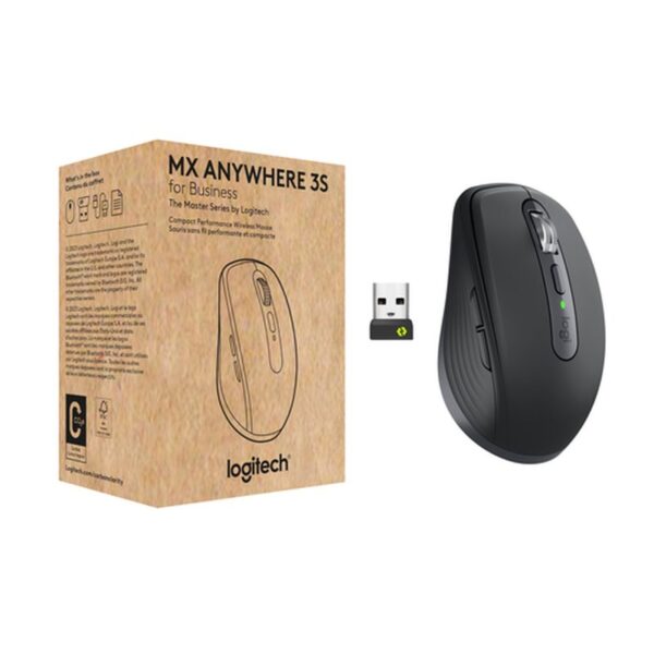 Logitech MX Anywhere 3S for Business ratón mano derecha RF Wireless + Bluetooth Laser 8000 DPI