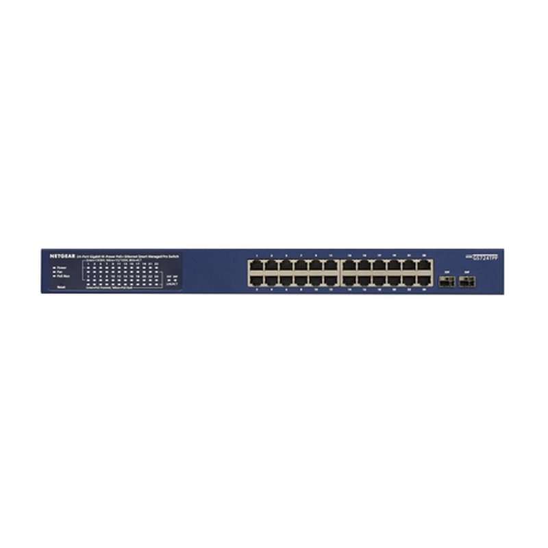 NETGEAR GS724TP-300EUS switch Gestionado L2/L3/L4 Gigabit Ethernet (10/100/1000) Energía sobre Ethernet (PoE) Azul - Imagen 2