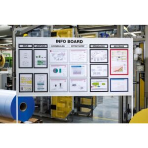 PACK 5 MARCOS INFORMATIVOS DURAFRAME MAGNETIC TOP 236X66MM PLATA DURABLE 498623