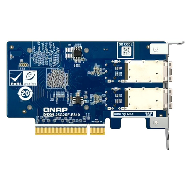 QNAP QXG-25G2SF-E810 adaptador y tarjeta de red Interno Fibra 25000 Mbit/s QNAP QXG-25G2SF-E810 adaptador y tarjeta de red Interno Fibra 25000 Mbit/s - Imagen 4