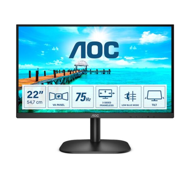 Reacondicionado | AOC B2 22B2H/EU LED display 54,6 cm (21.5") 1920 x 1080 Pixeles Full HD Negro