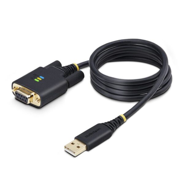 StarTech.com 1P3FFCNB-USB-SERIAL cable de serie Negro 1 m USB tipo A DB-9