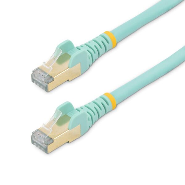 StarTech.com Cable de 10m de Red Ethernet CAT6a Aqua RJ45 STP