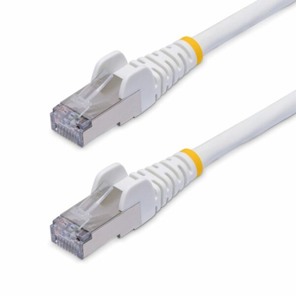 StarTech.com Cable de Red Ethernet CAT8 Blanco de 2m - Snagless - sin Pestillo - 25G/40G - 2000MHz - PoE++ 100W - 26AWG - S/FTP - Alivios de Tensión - Alambre de Cobre Puro - LSZH - Probado con Fluke