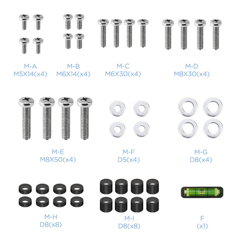 TooQ LP4390F-B soporte para TV 2,29 m (90") Negro - Imagen 5