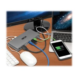 Tripp Lite U442-DOCK4-INT base para portátil y replicador de puertos Alámbrico USB 3.2 Gen 2 (3.1 Gen 2) Type-C Gris Tripp Lite U442-DOCK4-INT base para portátil y replicador de puertos Alámbrico USB 3.2 Gen 2 (3.1 Gen 2) Type-C Gris