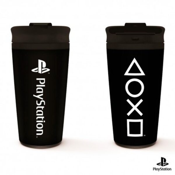 VASO DE VIAJE METÁLICO PLAYSTATION ONYX PYRAMID MTM25993