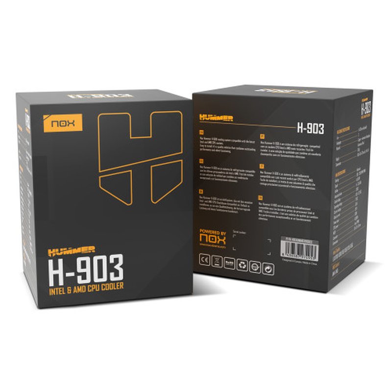 VENTILADOR CPU NOX HUMMER H-903 NEGRO VENTILADOR CPU NOX HUMMER H-903 NEGRO - Imagen 7