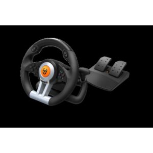 VOLANTE Y PEDALES KROM K-WHEEL MULTIPLATAFORMA NEGRO