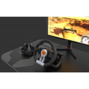 VOLANTE Y PEDALES KROM K-WHEEL MULTIPLATAFORMA NEGRO