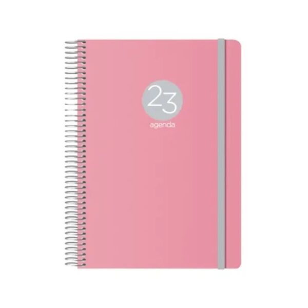 AGENDA 2025 MEMPHIS DÍA PÁGINA 15 X 21 CM MODELO ROSA DOHE 12688 - 25