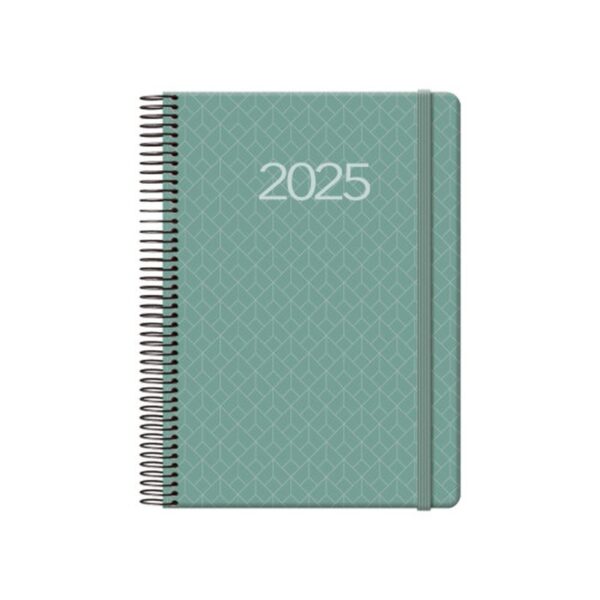 AGENDA 2025 NEWPORT DÍA PÁGINA 14 X 20 CM COLOR VERDE DOHE 12742 - 25