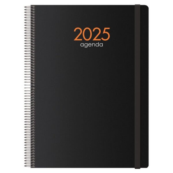 AGENDA 2025 SYNCRO DÍA PÁGINA 21 X 29 CM NEGRO DOHE 11617 - 25