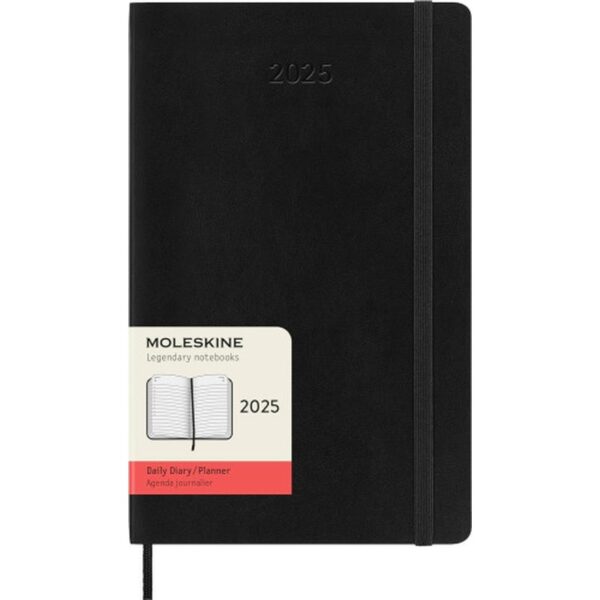 AGENDA 2025 TAPA BLANDA 12 MESES DIARIA L (13 X 21 CM) NEGRA MOLESKINE DSB12DC3Y25