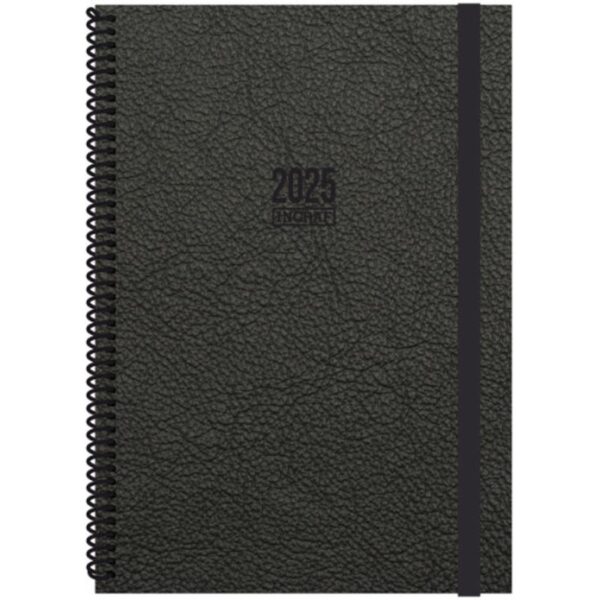 AGENDA 2025 TOKIO DIA/PAGINA 17X24 NEGRO CASTELLANO INGRAF 355562