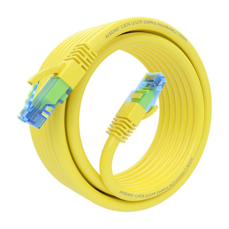 AISENS A135-0838 cable de red Amarillo 5 m Cat6 U/UTP (UTP) - Imagen 2