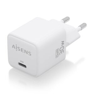 AISENS Cargador Gan 30W, 1xUSB-C PD3.0 QD4.0, Blanco AISENS Cargador Gan 30W, 1xUSB-C PD3.0 QD4.0, Blanco