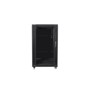 ARMARIO RACK LANBERG 22U 600X600 FLAT PACK PUERTA CRISTAL NEGRO