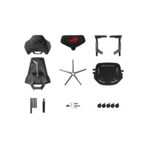 ASUS ROG Destrier Ergo Asiento de malla Respaldo de rejilla