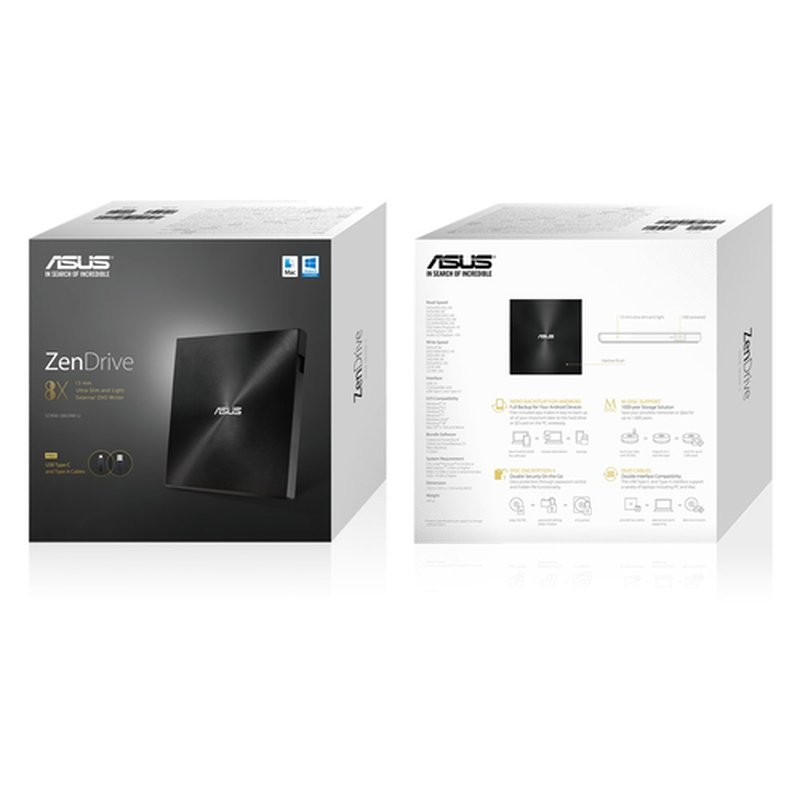 ASUS ZenDrive U9M unidad de disco óptico DVD±RW Negro - Imagen 6