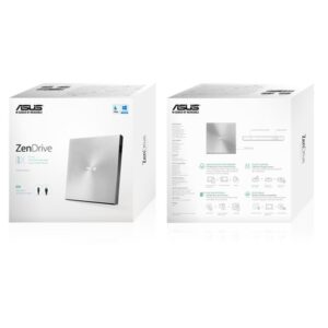 ASUS ZenDrive U9M unidad de disco óptico DVD±RW Plata