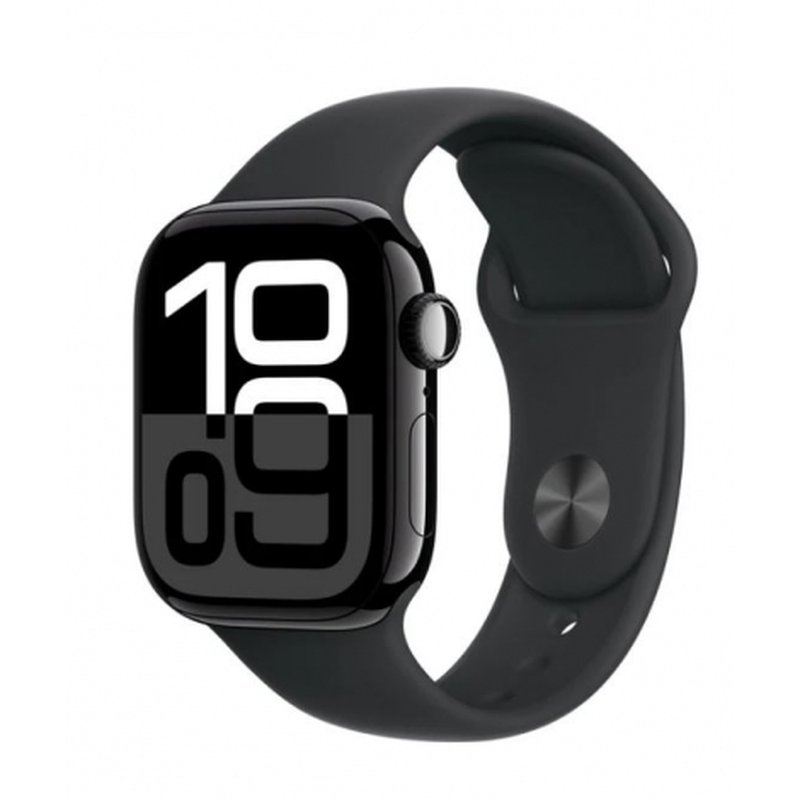APPLE WATCH SERIES 10 GPS + CELL 42MM JET BLACK ALUMINIUM + CORREA BLACK SPORT BAND M/L