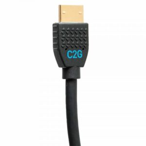 C2G Cable HDMI ultra flexible de alta velocidad con serie de rendimiento de 1,8 m - 4K 60 Hz para instalación en pared y con clasificación CMG (FT4)