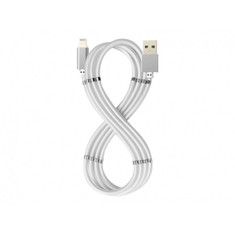 Celly USBLIGHTMAGWH cable de conector Lightning 1 m Blanco Celly USBLIGHTMAGWH cable de conector Lightning 1 m Blanco