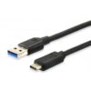 Equip 128345 cable USB USB 3.2 Gen 1 (3.1 Gen 1) 0,5 m USB C USB A Negro