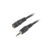 CABLE ESTEREO LANBERG JACK 3.5 MM MACHO/JACK 3.5MM HEMBRA 5M NEGRO