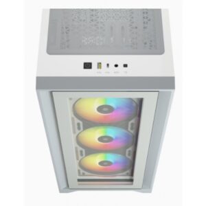 CAJA CORSAIR ICUE 4000X RGB TEMPERED GLASS BLANCA CC-9011205-WW