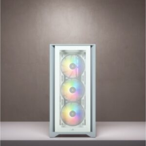 CAJA CORSAIR ICUE 4000X RGB TEMPERED GLASS BLANCA CC-9011205-WW