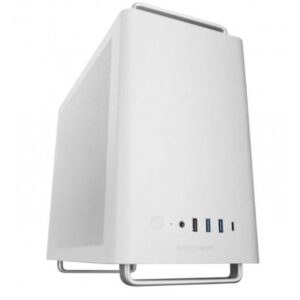 Mars Gaming MC-ELITE, Caja PC Micro-ATX Metálica de Alto Rendimiento, Diseño Mesh Lateral y Superior, 3X Ventiladores FDB, Minitorre PC con Pies y Asas de Aluminio, Soporte Dual PSU ATX y SFX, Blanco