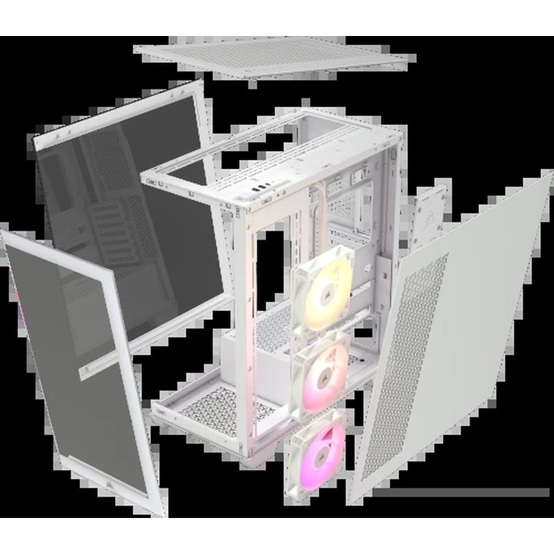 Corsair 3500X ARGB Midi Tower Blanco - Imagen 6