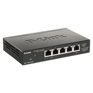 D-Link DGS-1100-05PDV2 switch Gestionado Gigabit Ethernet (10/100/1000) Energía sobre Ethernet (PoE) Negro