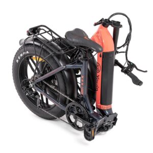 EBIKE LUXOR - URBAN - FAT 20” X 4 - BAT. INTEGRADA Y EXTRAIBLE - NEGRO/CORAL