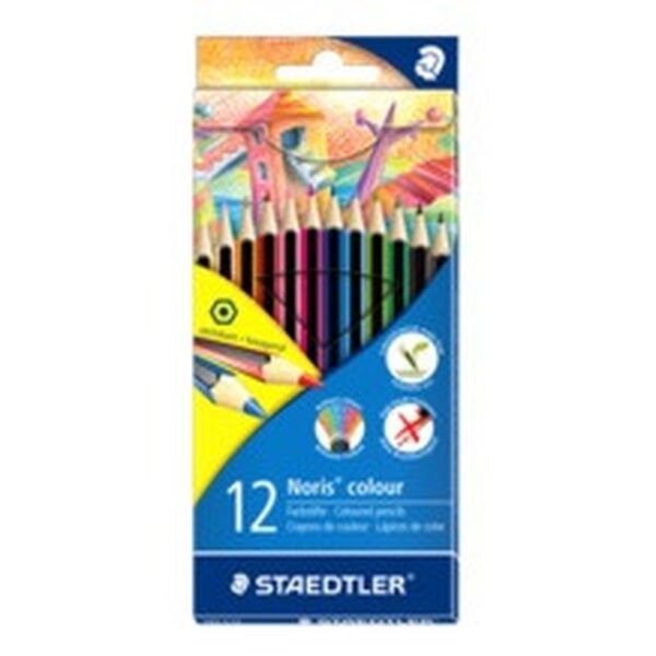 ESTUCHE 12 LAPICES DE COLORES NORIS COLOUR SURTIDOS STAEDTLER 185 C12