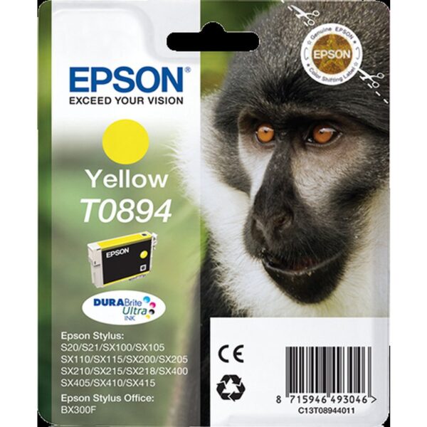 Epson Monkey Cartucho T0894 amarillo