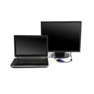 Ewent EW9864 adaptador de cable de vídeo 0,2 m HDMI VGA, 3.5mm Negro