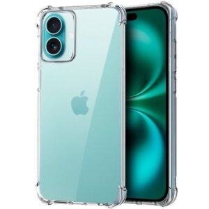 FUNDA MOVIL BACK COVER COOL ANTISHOCK TRANSPARENTE IPHONE 16 PLUS