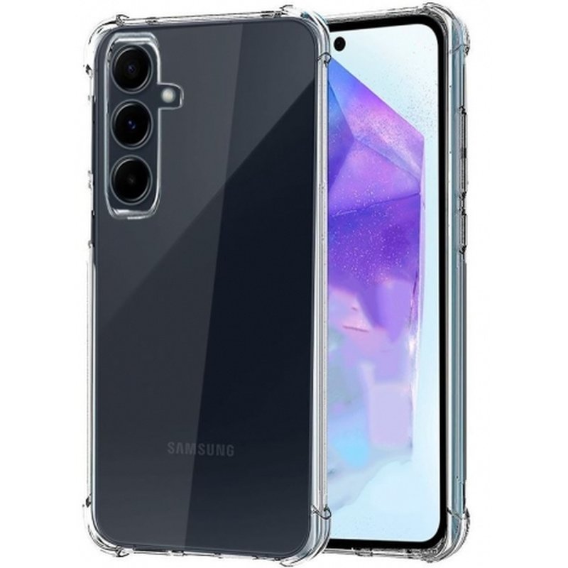 FUNDA MOVIL BACK COVER COOL ANTISHOCK TRANSPARENTE SAMSUNG GALAXY A55 5G A556