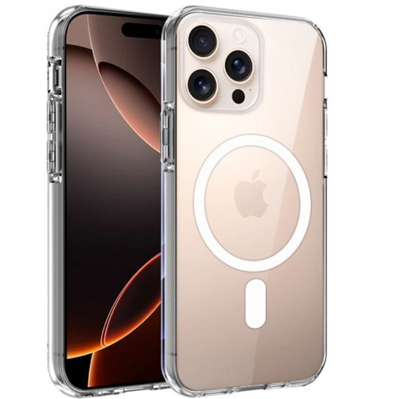 FUNDA MOVIL BACK COVER COOL MAGNETIC TRANSPARENTE IPHONE 16 PRO MAX