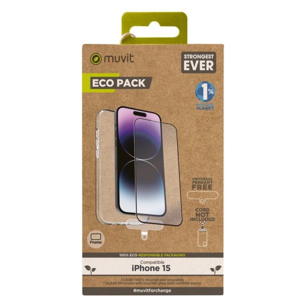 Funda Muvit Iphone 15 + Protector