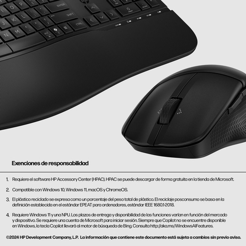 HP 685 Comfort Dual-Mode Keyboard and Mouse Combo - Imagen 6