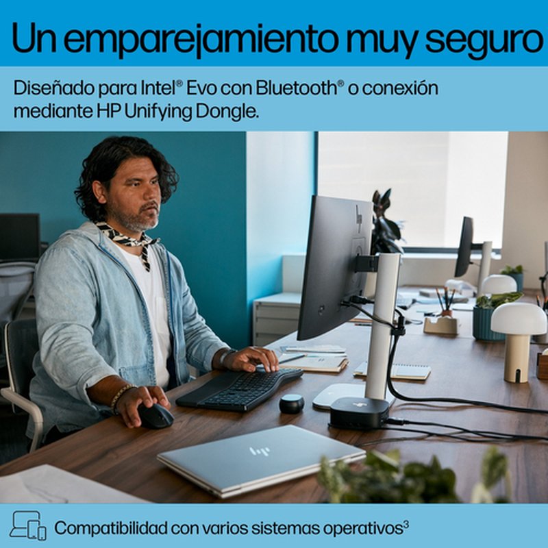 HP 685 Comfort Dual-Mode Keyboard and Mouse Combo - Imagen 9