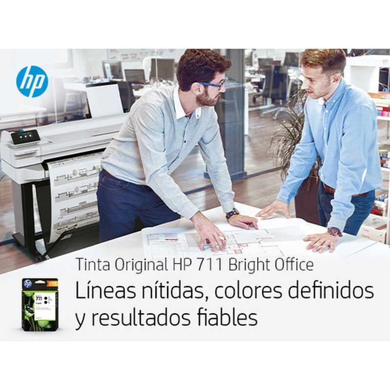 HP Cartucho de tina DesignJet 711 negro de 80 ml - Imagen 4